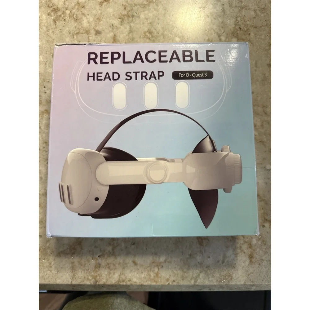 Adjustable VR Headset Head Strap Bundle for Meta Quest 3 VR Headband